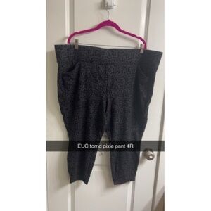 Black Leopard Print Pants